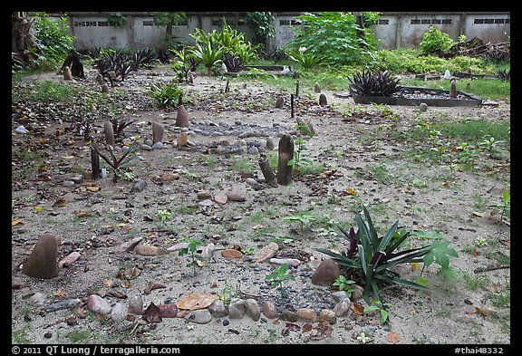 Islamic cemetery, Ko Phi Phi. Krabi Province, Thailand (color)