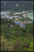 Tonsai village from above, Ko Phi Phi. Krabi Province, Thailand