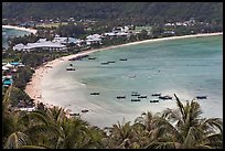 Ao Lo Dalam from above, Ko Phi Phi. Krabi Province, Thailand (color)