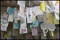 Notes left by customers from all around the world, Ko Phi-Phi island. Krabi Province, Thailand