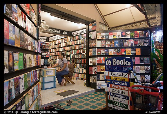 International bookstore, Phi-Phi island. Krabi Province, Thailand