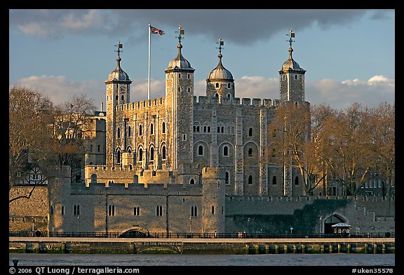 Tower of London, with a view of the water gate called Traitors Gate. London, England, United Kingdom