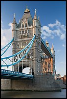 Tower Bridge from below. London, England, United Kingdom