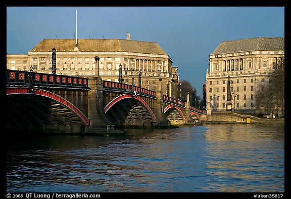 Lambeth Bridge. London, England, United Kingdom