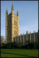 Victoria Tower seen from the Victoria Tower Gardens. London, England, United Kingdom (color)