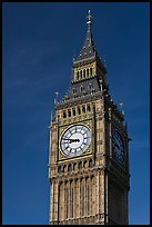 Big Ben, the clock tower of the Westminster Palace. London, England, United Kingdom