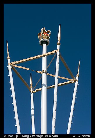 Royal Crown near Buckingham Palace. London, England, United Kingdom (color)