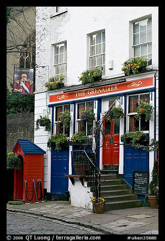 Pub the Grenadier. London, England, United Kingdom (color)