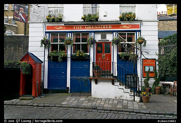 The Grenadier pub, afternoon. London, England, United Kingdom