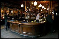 Pouring beer from hand-pulled pump, pub Princess Louise. London, England, United Kingdom (color)