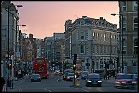 Streets at sunset, South Bank. London, England, United Kingdom ( color)
