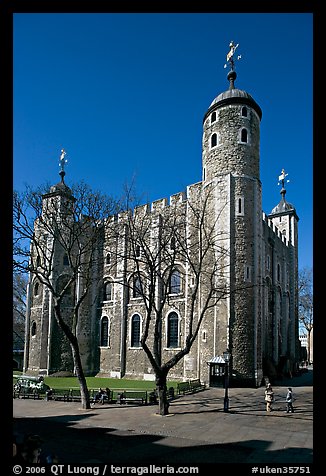 White Tower from the East, the Tower of London. London, England, United Kingdom (color)