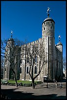 White Tower from the East, the Tower of London. London, England, United Kingdom (color)