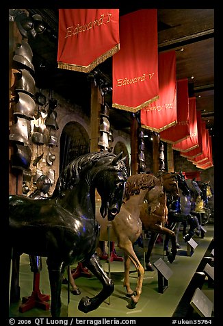 Armors and Models of royal horses,  the White House, Tower of London. London, England, United Kingdom