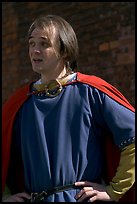 Actor in period costume, Tower of London. London, England, United Kingdom