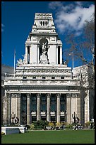 Lawn and monument honoring sailors lost at sea. London, England, United Kingdom ( color)