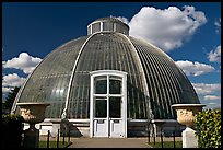 Entrance to the Palm House. Kew Royal Botanical Gardens,  London, England, United Kingdom ( color)