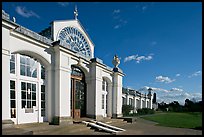 Temperate House, the largest Victorian glasshouse in existence. Kew Royal Botanical Gardens,  London, England, United Kingdom (color)