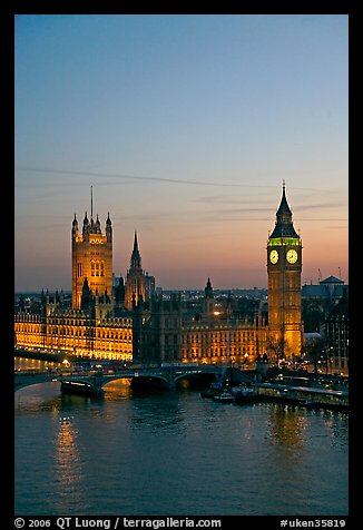 Houses of Parliament at sunset. London, England, United Kingdom