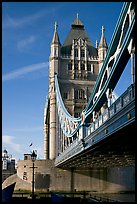 Tower Bridge from below. London, England, United Kingdom ( color)
