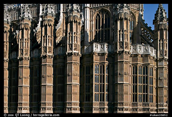 Architectural detail, Westminster Abbey. London, England, United Kingdom (color)