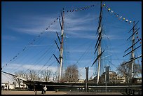 Cutty Sark in her dry dock. Greenwich, London, England, United Kingdom