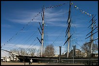 Cutty Sark in her dry dock. Greenwich, London, England, United Kingdom (color)