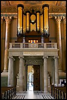 Organ in the chapel, Old Royal Naval College. Greenwich, London, England, United Kingdom