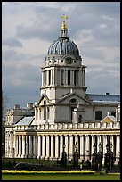 Dome of the Old Royal Naval College. Greenwich, London, England, United Kingdom