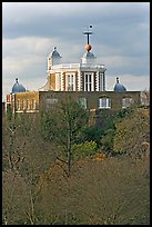 Flamsteed House with the Red Time Ball. Greenwich, London, England, United Kingdom