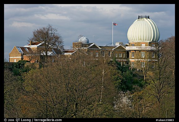 Royal Observatory,  the first purpose-built scientific research facility in Britain. Greenwich, London, England, United Kingdom (color)
