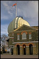 Royal Greenwich Observatory, late afternoon. Greenwich, London, England, United Kingdom ( color)