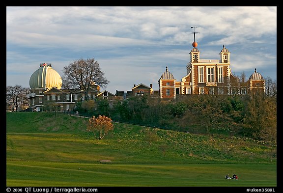 Greenwich Park and Royal Observatory, late afternoon. Greenwich, London, England, United Kingdom (color)