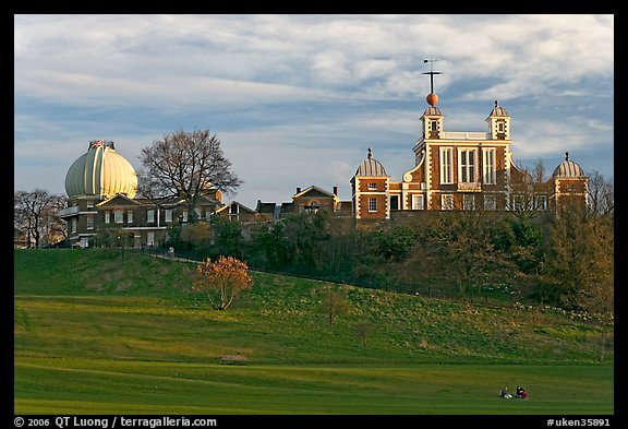 Greenwich Park and Royal Observatory, late afternoon. Greenwich, London, England, United Kingdom