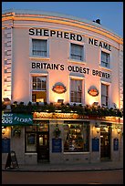 Spanish Galleon Tavern and  Shepherd Neame brewer, Britain's oldest. Greenwich, London, England, United Kingdom ( color)