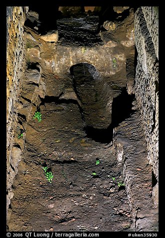 Original water conduct system in the Roman Bath. Bath, Somerset, England, United Kingdom (color)