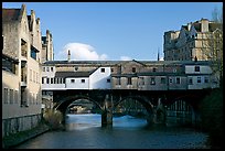 Pulteney Bridge, one of only four bridges in the world with shops across the full span on both sides. Bath, Somerset, England, United Kingdom