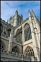 Bath Abbey tower. Bath, Somerset, England, United Kingdom