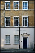 Residential facade. Bath, Somerset, England, United Kingdom (color)