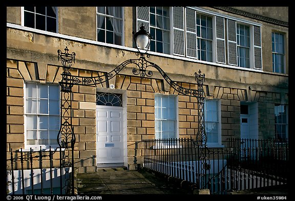 Georgian townhouses, Camden Crescent. Bath, Somerset, England, United Kingdom (color)