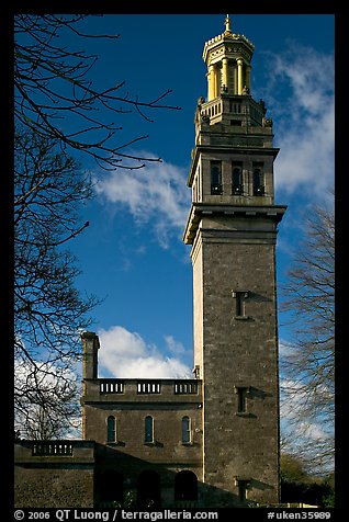 Beckford tower with topmost gilded belvedere. Bath, Somerset, England, United Kingdom (color)