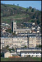 Townhouses and church. Bath, Somerset, England, United Kingdom