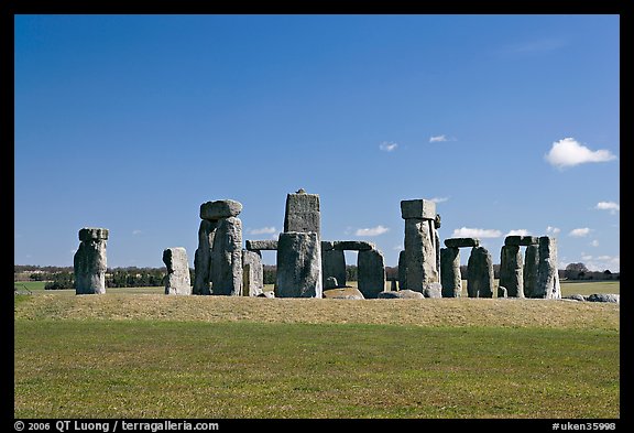 Megalithic monument, Stonehenge, Salisbury. England, United Kingdom (color)