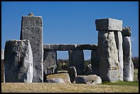 Trilithon lintels, Stonehenge, Salisbury. England, United Kingdom (color)