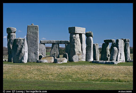 Prehistoric standing stones, Stonehenge, Salisbury. England, United Kingdom