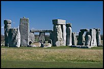 Prehistoric standing stones, Stonehenge, Salisbury. England, United Kingdom (color)
