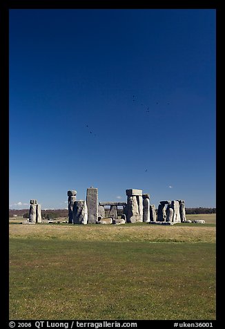 Stone circle, Stonehenge, Salisbury. England, United Kingdom (color)