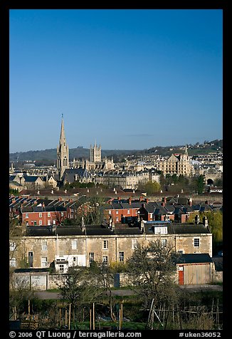 City center, early morning. Bath, Somerset, England, United Kingdom (color)