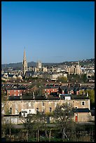 City center, early morning. Bath, Somerset, England, United Kingdom (color)