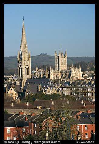 Church and Abbey. Bath, Somerset, England, United Kingdom (color)